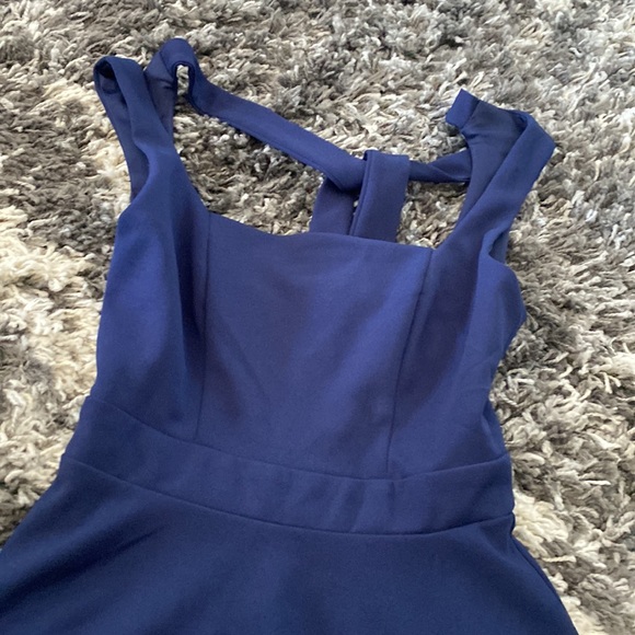 Navy Blue B Darlin Dress - Picture 2 of 5